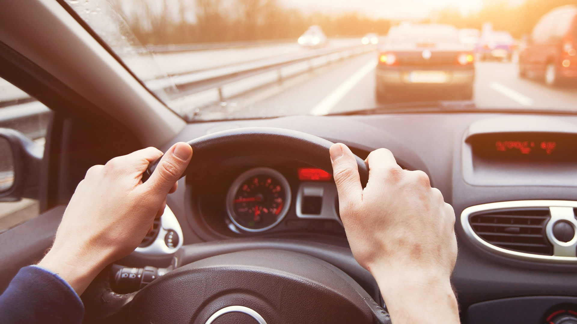Driving safe on the highway on Thanksgiving