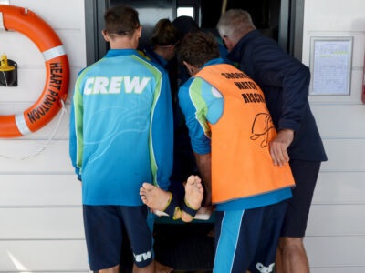 Cruise Tour Staff Helping Injured Guest