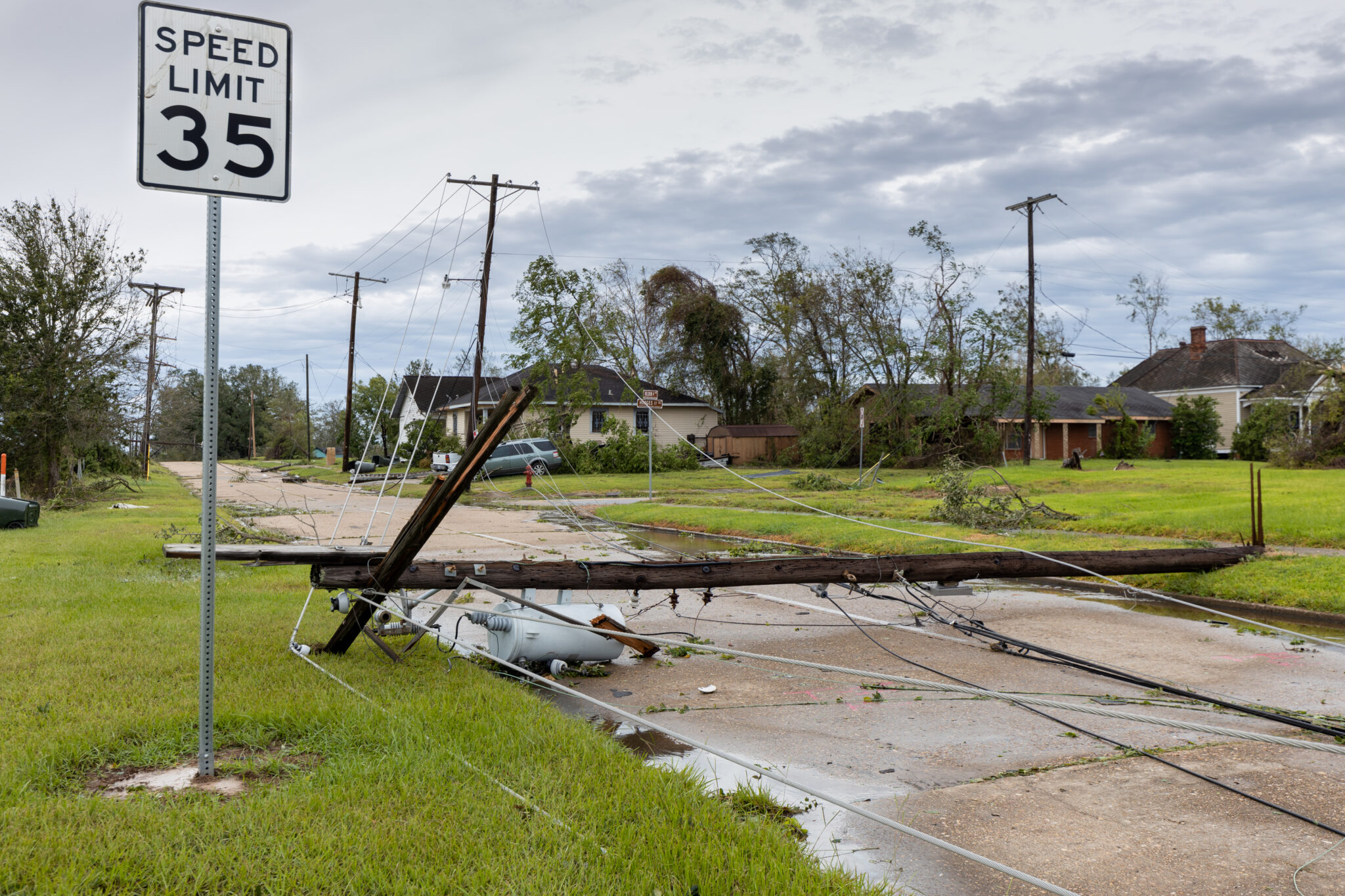 Downed power lines